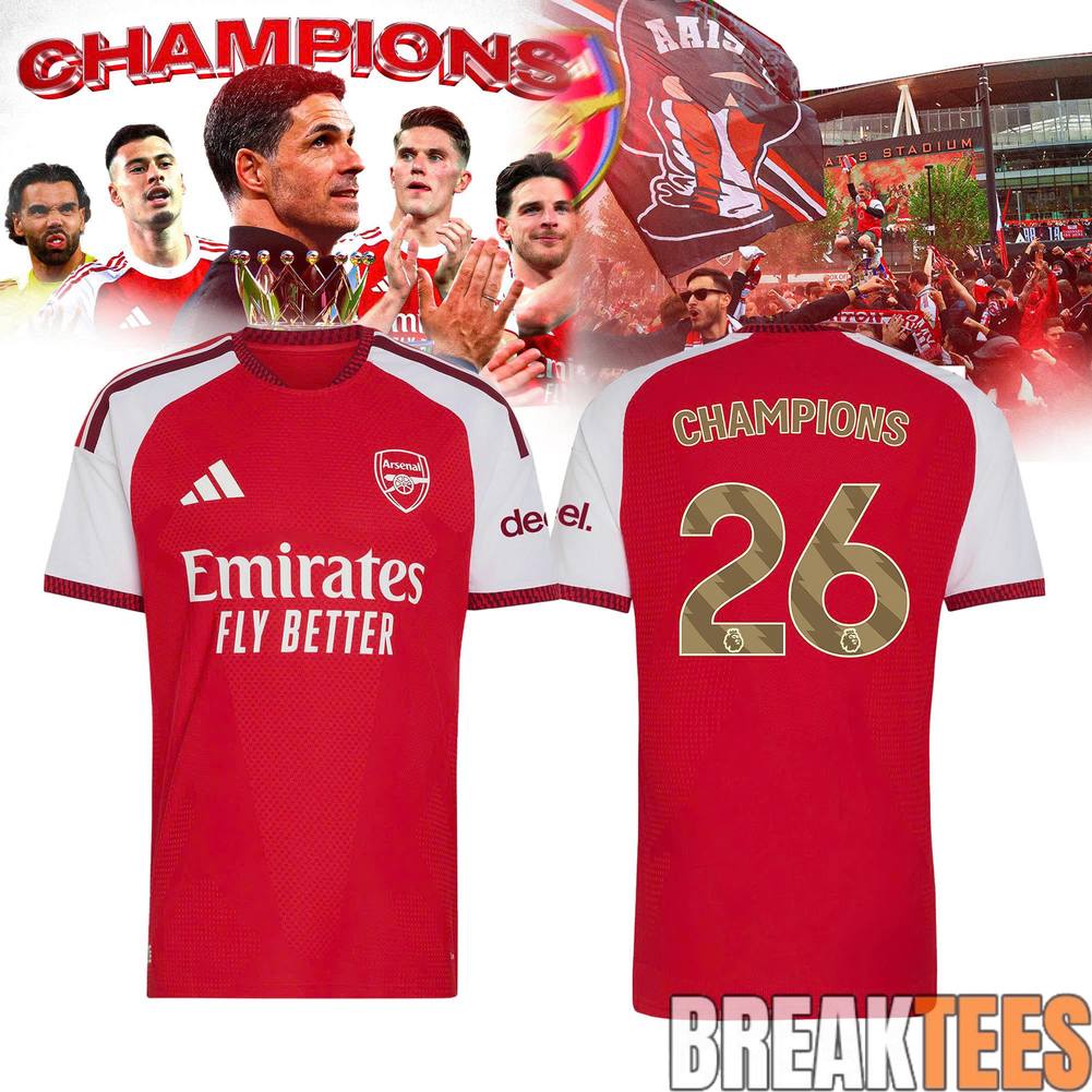 Arsenal Premier League Champions 2025-2026 Jersey Arsenal Premier League Champions 2025-2026 Jersey