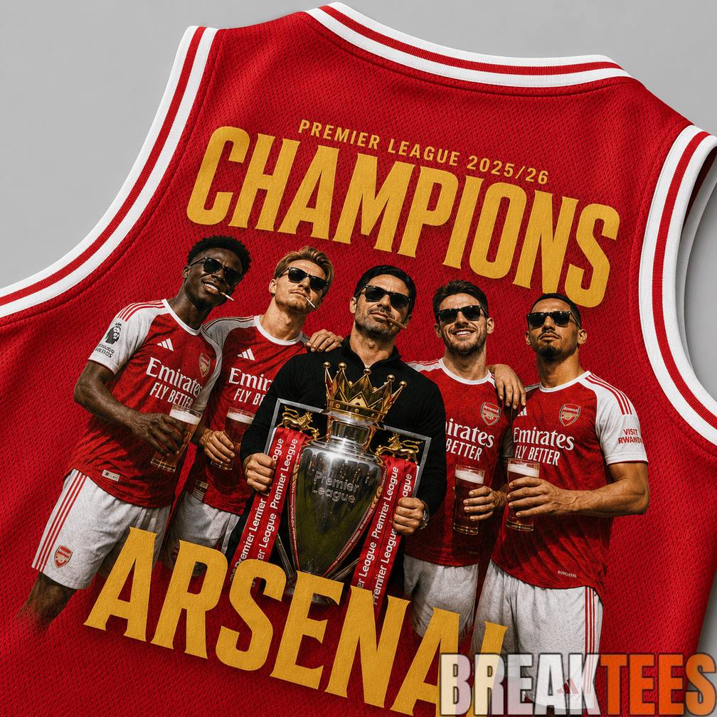 Arsenal Premium Premier League Champions 2025-26 Tank Top Jersey Arsenal Premium Premier League Champions 2025-26 Tank Top Jersey