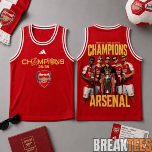 Arsenal Premium Premier League Champions 2025-26 Tank Top Jersey 3 Arsenal Premium Premier League Champions 2025-26 Tank Top Jersey 3