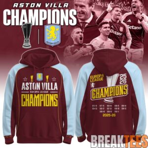 Aston Villa Europa League Champions 2025-26 Hoodie