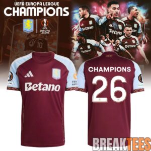 Aston Villa Europa League Champions 2026 Limited Edition Jersey 1