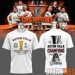 Aston Villa UEFA Europa League Champions 2025-2026 Shirt - Claret Glory in Istanbul 2