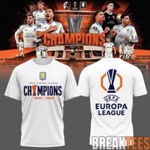 Aston Villa UEFA Europa League Champions 2025-2026 Shirt - Claret Glory in Istanbul 3