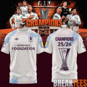 Aston Villa UEFA Europa League Champions 2025-2026 Shirt - Claret Glory in Istanbul 4