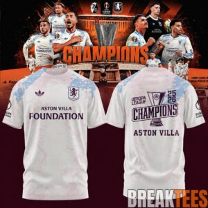Aston Villa UEFA Europa League Champions 2025-2026 Shirt - Claret Glory in Istanbul 5