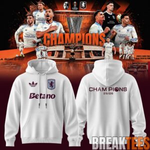 Aston Villa UEFA Europa League Champions 25-26 Hoodie - Claret Glory in Istanbul 3