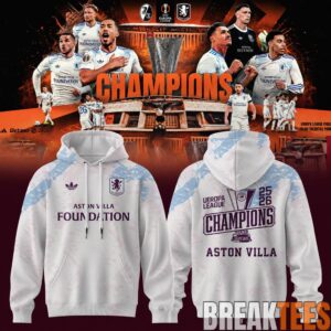 Aston Villa UEFA Europa League Champions 25-26 Hoodie - Claret Glory in Istanbul 4