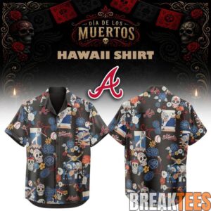 Atlanta Braves Da De Los Muertos 2026 Hawaiian Shirt
