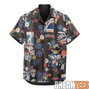 Atlanta Braves Da De Los Muertos 2026 Hawaiian Shirt 2