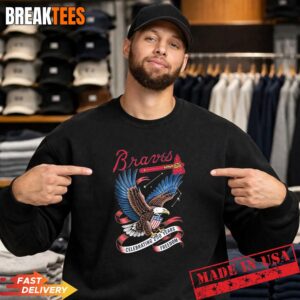 Atlanta Braves MLB celebrating 250 years freedom independence day bald eagles Shirt 3