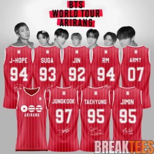 BTS ARIRANG World Tour 2026 Basketball Jersey 1