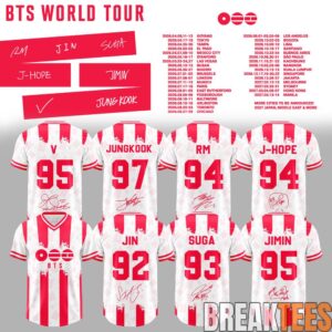 BTS ARIRANG World Tour 2026 Football Jersey 1