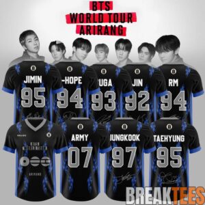 BTS ARIRANG World Tour 2026 Football Jersey 2