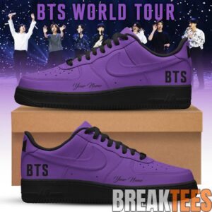 BTS World Tour 2026 Limited Edition Air Force 1 – Purple