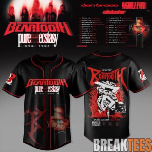 Beartooth Pure Ecstasy Tour 2026 Baseball Jersey