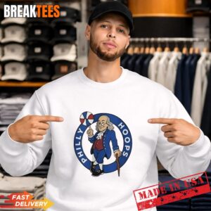 Ben Franklin Philly hoops Philadelphia 76ers T-Shirt 3