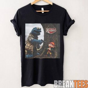 Blue Monster and Forest Elf Edgy Muppet Meme Shirt