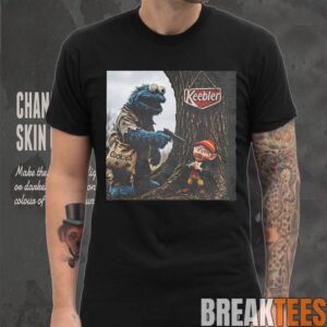 Blue Monster and Forest Elf Edgy Muppet Meme Shirt 1