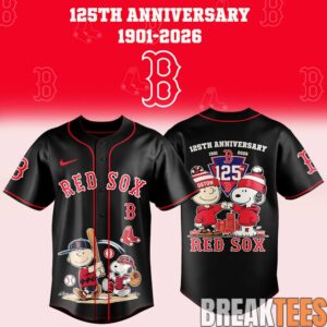 Boston Red Sox 125th Anniversary x Snoopy Baseball Jersey