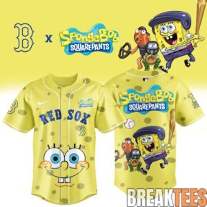 Boston Red Sox x SpongeBob SquarePants 2026 Baseball Jersey