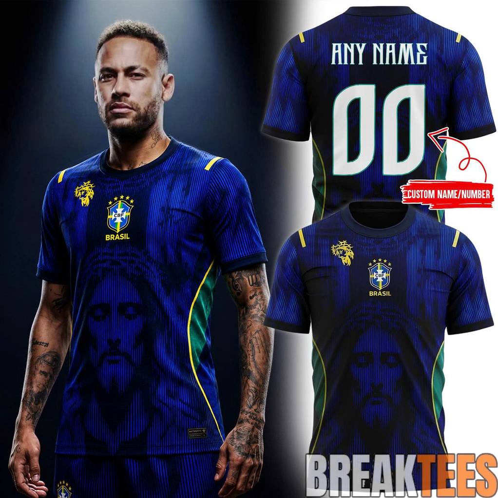 Brazil National Team Jesus Version Custom Jersey Brazil National Team Jesus Version Custom Jersey