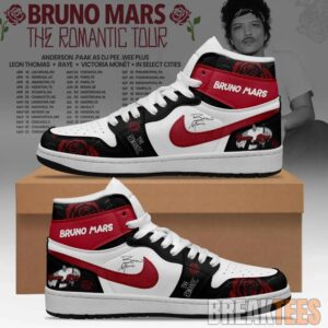 Bruno Mars The Romantic Tour 2026 Air Jordan 1 Shoes