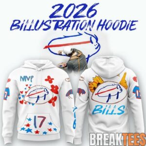 Buffalo Bills 2026 Billustration Hoodie 3