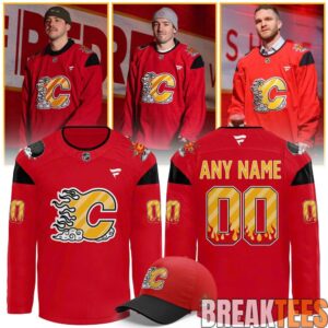 Calgary Flames 2026 East Asian Celebration Night Custom Hockey Jersey