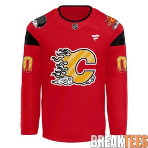 Calgary Flames 2026 East Asian Celebration Night Custom Hockey Jersey 1