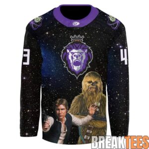 Captain Miles Gendrons GameWorn Star Wars Hockey Jersey 1