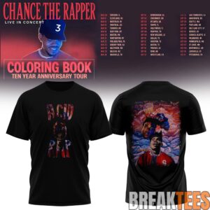 Chance The Rapper Coloring Book 10 Year Anniversary Tour Shirt