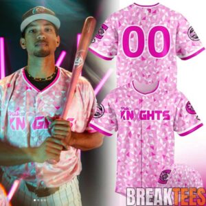 Charlotte Knights x Pink Knights 20th Anniversary Custom Jersey