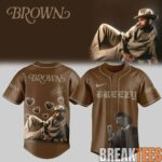 Chris Brown BROWN Album Special Baseball Jersey 1