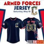 Cleveland Guardians Armed Forces 2026 Custom Jersey 1
