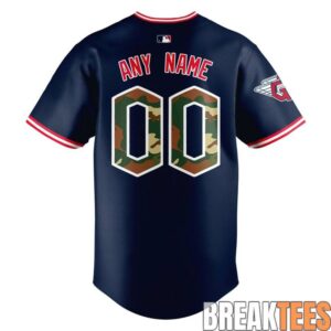 Cleveland Guardians Armed Forces 2026 Custom Jersey 2