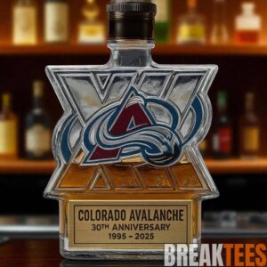 Colorado Avalanche 30th Anniversary Limited Edition Whiskey Bottle 1