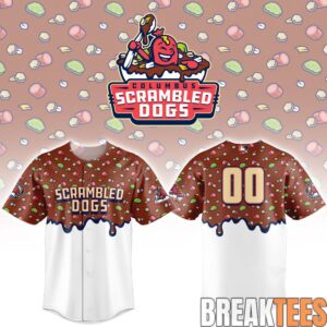 Columbus Clingstones Scrambled Dogs Custom Baseball Jersey