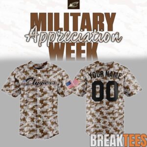 Columbus Clippers x Military Appreciation Special Camo Jersey