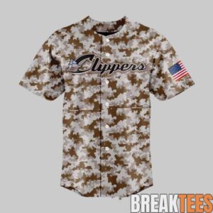 Columbus Clippers x Military Appreciation Special Camo Jersey 1