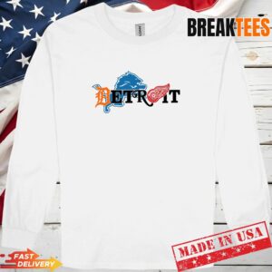 Detroit Lions x Detroit Red Wings Mashup T-Shirt 2