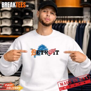 Detroit Lions x Detroit Red Wings Mashup T-Shirt 3