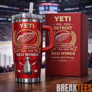 Detroit Red Wings 100th Anniversary Stanley YETI Tumbler