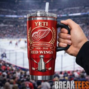 Detroit Red Wings 100th Anniversary Stanley YETI Tumbler 1