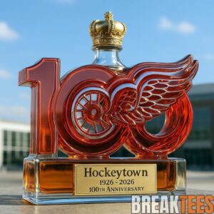 Detroit Red Wings ‘Hockeytown’ 100th Anniversary Whiskey Bottle