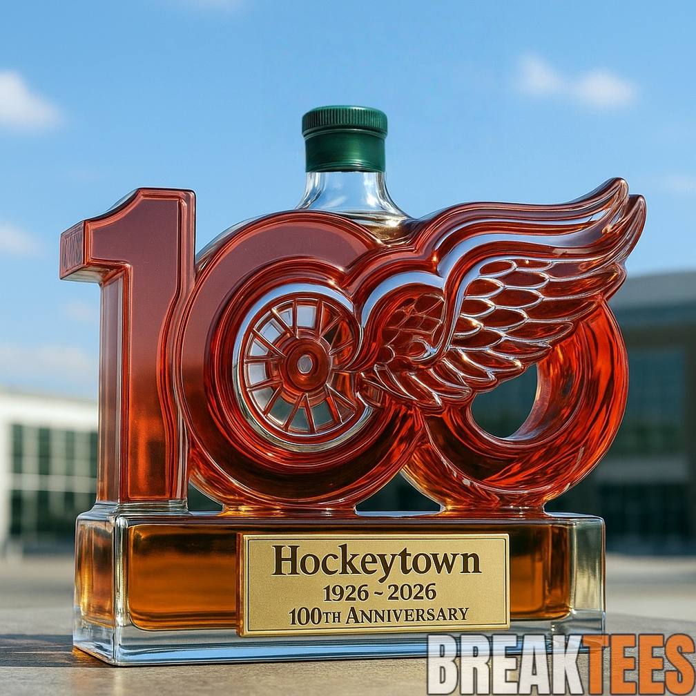 Detroit Red Wings ‘Hockeytown’ 100th Anniversary Whiskey Bottle Detroit Red Wings ‘Hockeytown’ 100th Anniversary Whiskey Bottle