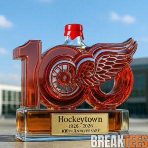 Detroit Red Wings 'Hockeytown' 100th Anniversary Whiskey Bottle 4 Detroit Red Wings 'Hockeytown' 100th Anniversary Whiskey Bottle 4