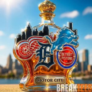 Detroit Sport Teams ‘Motor City’ Limited Edition Whiskey Bottle