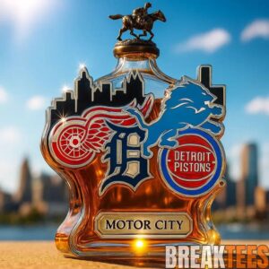 Detroit Sport Teams 'Motor City' Limited Edition Whiskey Bottle 3