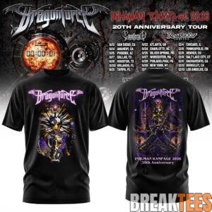 DragonForce Inhuman Rampage 20th Anniversary Shirt 1 DragonForce Inhuman Rampage 20th Anniversary Shirt 1