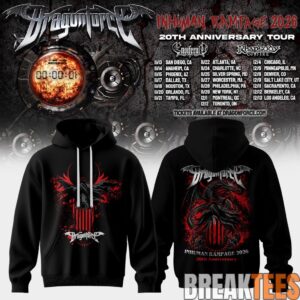 DragonForce Inhuman Rampage 20th Anniversary Special Hoodie 1